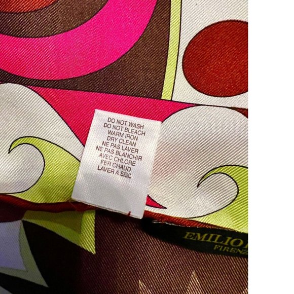 VINTAGE EMILIO PUCCI SILK SCARF 33" x 33" Square - Picture 7 of 8